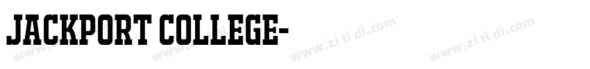 JACKPORT COLLEGE字体转换